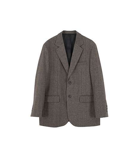 Herringbone wool check jacket